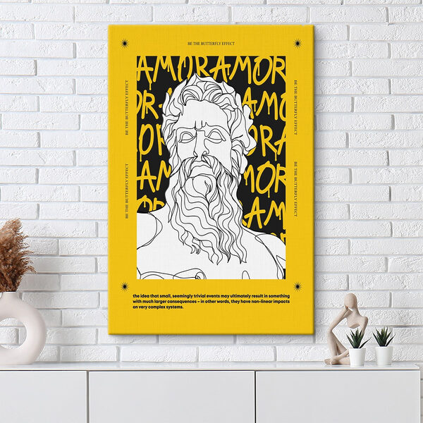Poster mit dem Gesicht eines Mannes’ Wandbilder Poster mit dem Gesicht eines Mannes’