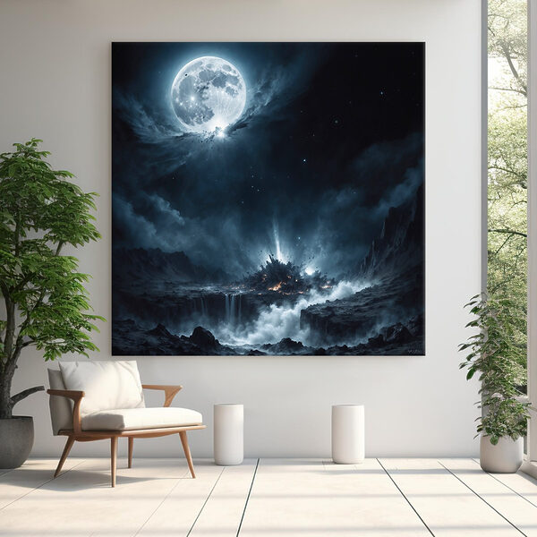 Der Mond am Himmel Wandbilder Der Mond am Himmel