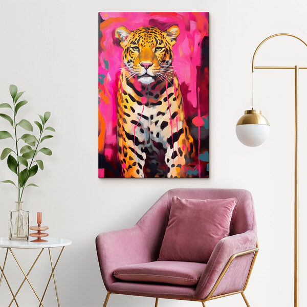 Gemälde eines Leoparden Wandbilder Gemälde eines Leoparden