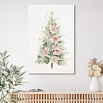 Wandbilder Aquarellmalerei eines Weihnachtsbaums