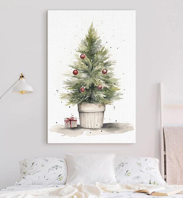 Aquarell eines Weihnachtsbaums Wandbilder Aquarell eines Weihnachtsbaums
