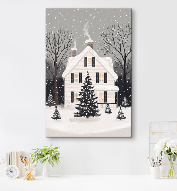 Haus mit Baum vor dem Haus Wandbilder Haus mit Baum vor dem Haus