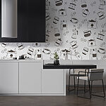 Fototapeten Muster von Kaffee und Tee