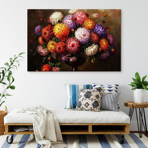 Gemälde von Blumen in einer Vase Wandbilder Gemälde von Blumen in einer Vase