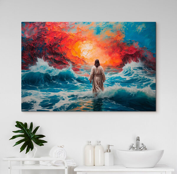 Im Wasser gehende Person Wandbilder Im Wasser gehende Person