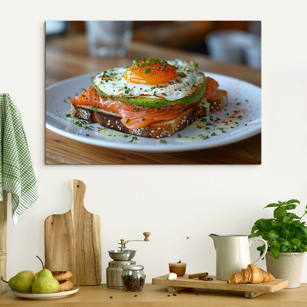 Teller mit Essen darauf Wandbilder Teller mit Essen darauf