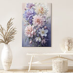 Wandbilder Gruppe von Blumen in einer Vase