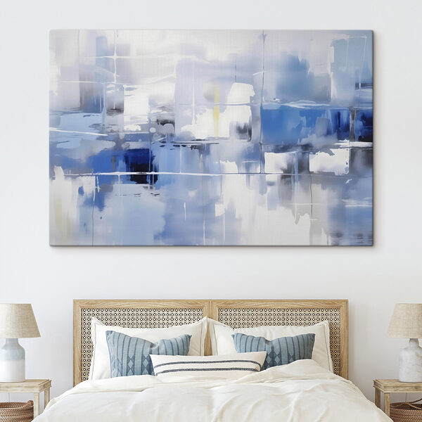 Blaue und weiße Wand Wandbilder Blaue und weiße Wand