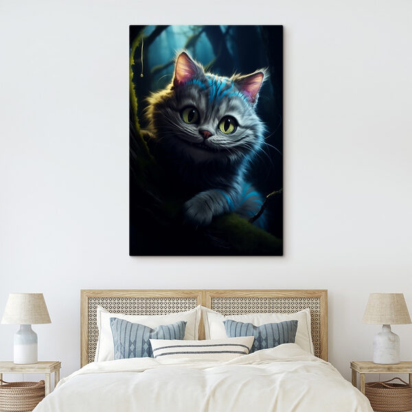 Katze auf einem Ast liegend Wandbilder Katze auf einem Ast liegend