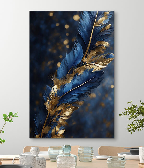 Wandbilder Wandbilder Elegante Federn auf dunklem Hintergrund (Artikelnummer: s41296)