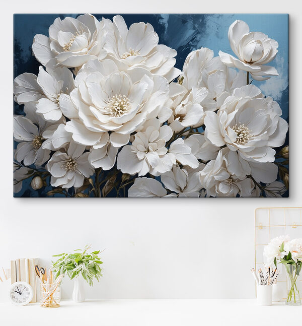 Gruppe von weißen Blumen Wandbilder Gruppe von weißen Blumen