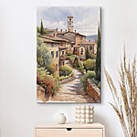 Wandbilder Aquarellmalerei eines Dorfes