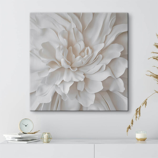 Wandbilder Zarte Blütenblätter in sanften Schichten