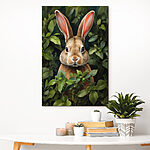 Wandbilder Kaninchen im Gebüsch