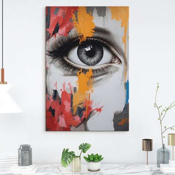 Gemälde einer Frau’Auge Wandbilder Gemälde einer Frau’Auge