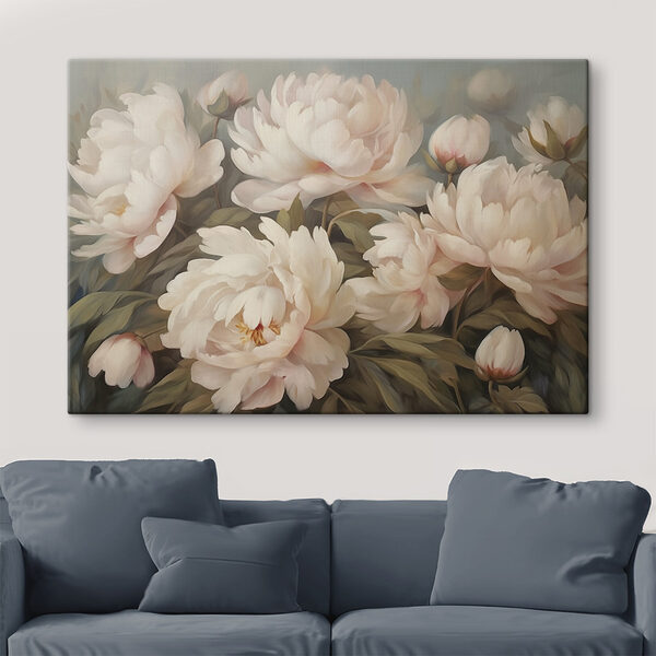 Malerei von weißen Blumen Wandbilder Malerei von weißen Blumen