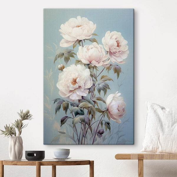 Malerei von weißen Blumen Wandbilder Malerei von weißen Blumen