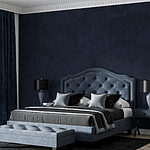 Fototapeten Dunkelblaue Wand mit weißen Schlieren