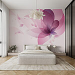 Fototapeten Rosa und lila Blume