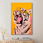 Wandbilder Tiger mit offenem Maul