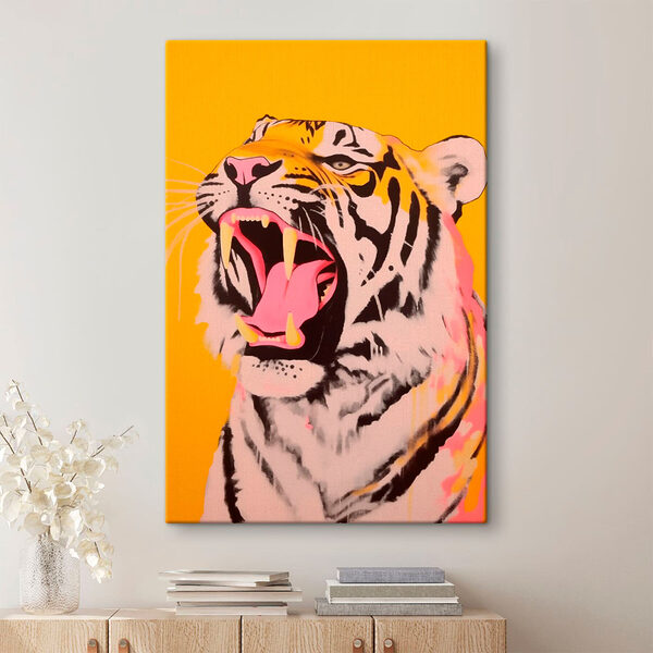 Tiger mit offenem Maul Wandbilder Tiger mit offenem Maul