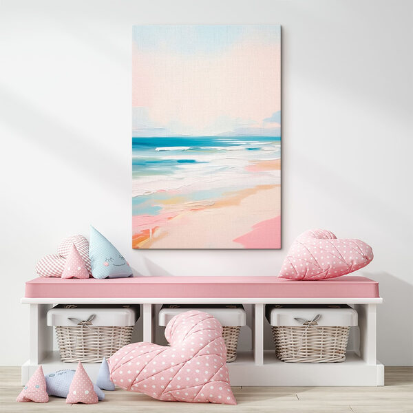 Strand mit Wellen und Sand Wandbilder Strand mit Wellen und Sand