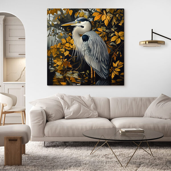 Vogel im Wasser stehend Wandbilder Vogel im Wasser stehend