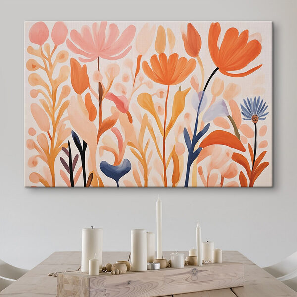 Malerei von Blumen und Blättern Wandbilder Malerei von Blumen und Blättern