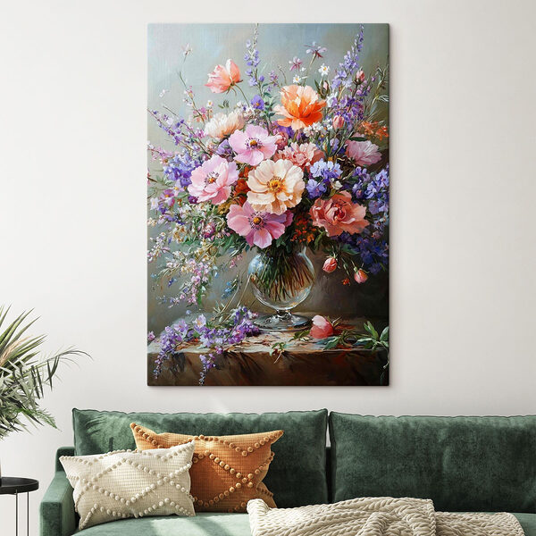 Gemälde von Blumen in einer Vase Wandbilder Gemälde von Blumen in einer Vase