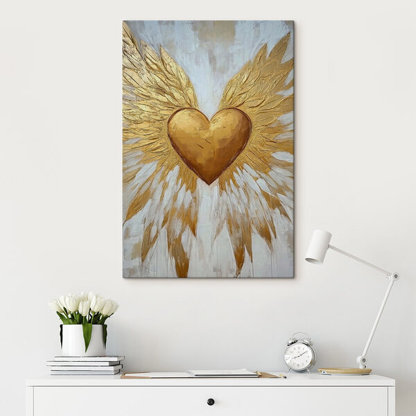 Wandbilder Heart with wings painted on it (Artikelnummer: s41918) Wandbilder Heart with wings painted on it (Artikelnummer: s41918)