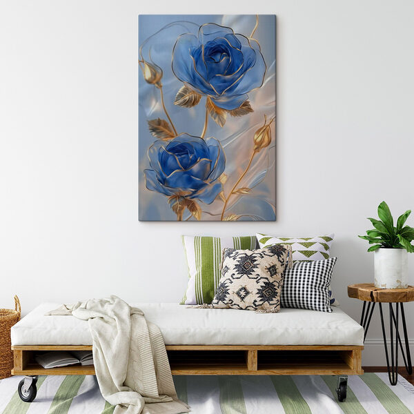 Zarte blaue Rosen in sanften Farbtönen Wandbilder Zarte blaue Rosen in sanften Farbtönen