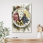 Wandbilder Speiseteller mit Obst und Käse