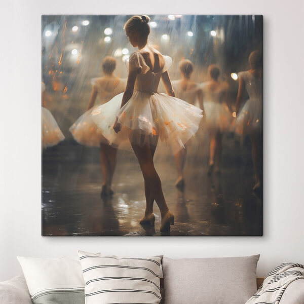 Gruppe von Frauen im weißen Tutu Wandbilder Gruppe von Frauen im weißen Tutu