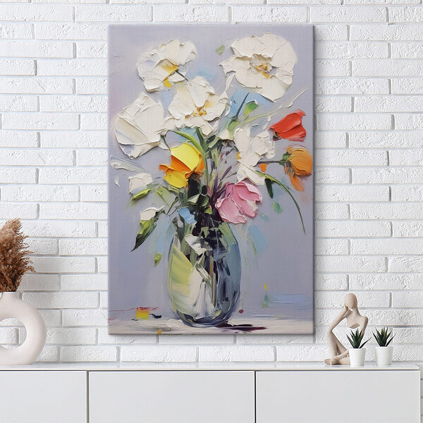 Gemälde von Blumen in einer Vase Wandbilder Gemälde von Blumen in einer Vase