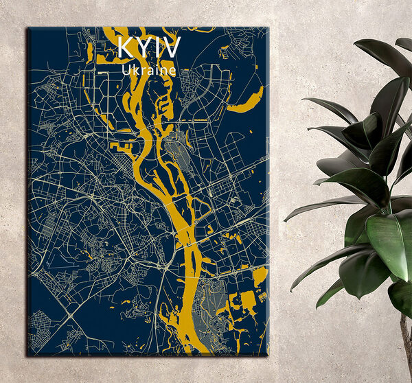 Karte einer Stadt Wandbilder Karte einer Stadt