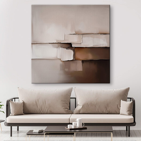 Wandbilder Abstrakte Schichten in sanften Tönen