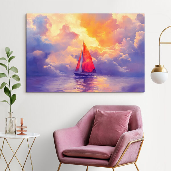 Segelboot auf dem Wasser Wandbilder Segelboot auf dem Wasser