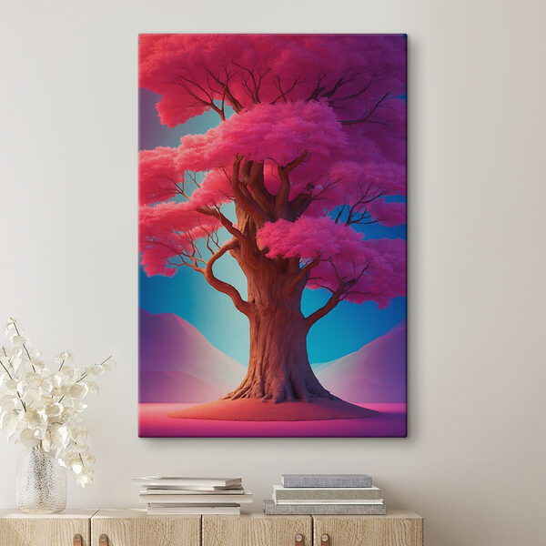 Baum mit rosa Blättern Wandbilder Baum mit rosa Blättern