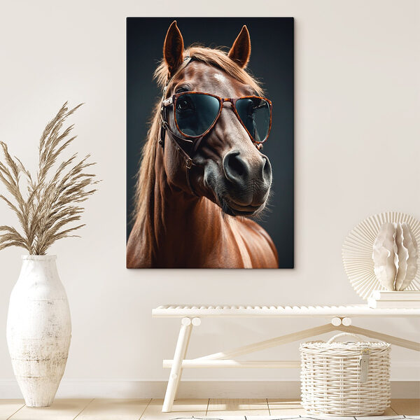 Pferd mit Sonnenbrille Wandbilder Pferd mit Sonnenbrille