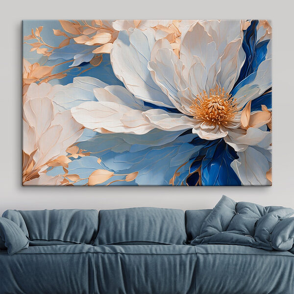 Wandbilder Zarte Blütenblätter in sanften Farbtönen