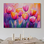 Wandbilder Gemälde von Tulpen
