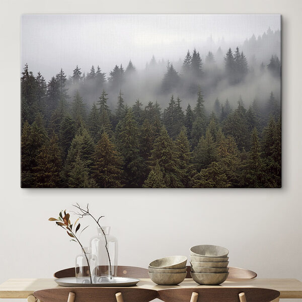 Baumgruppe mit Nebel Wandbilder Baumgruppe mit Nebel