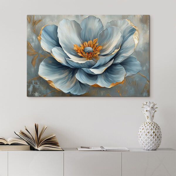 Zarte blaue Blume in sanften Farbtönen Wandbilder Zarte blaue Blume in sanften Farbtönen