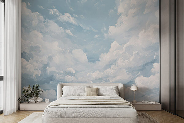 Blauer Himmel mit Wolken Fototapeten Blauer Himmel mit Wolken