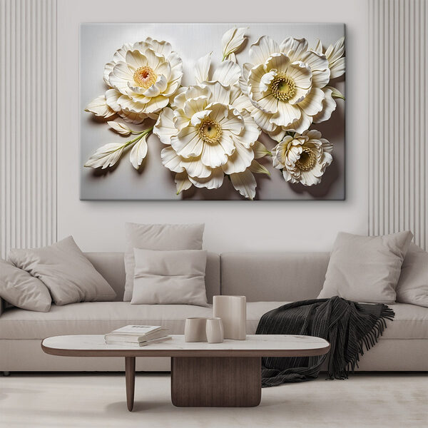 Gruppe von weißen Blumen Wandbilder Gruppe von weißen Blumen