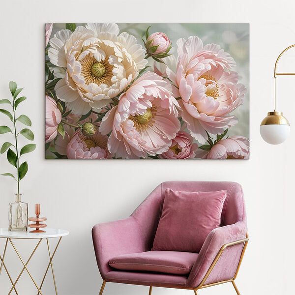 Zarte Blüten in sanften Pastelltönen Wandbilder Zarte Blüten in sanften Pastelltönen