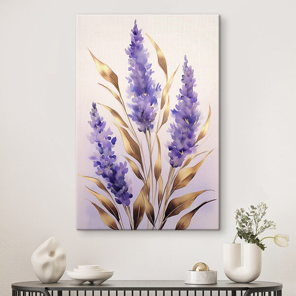 Lavendelblüten mit eleganten Akzenten Wandbilder Lavendelblüten mit eleganten Akzenten