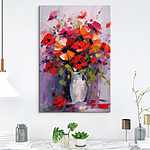 Wandbilder Gemälde von Blumen in einer Vase