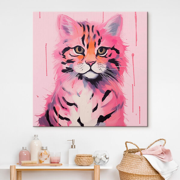Gemälde einer Katze Wandbilder Gemälde einer Katze