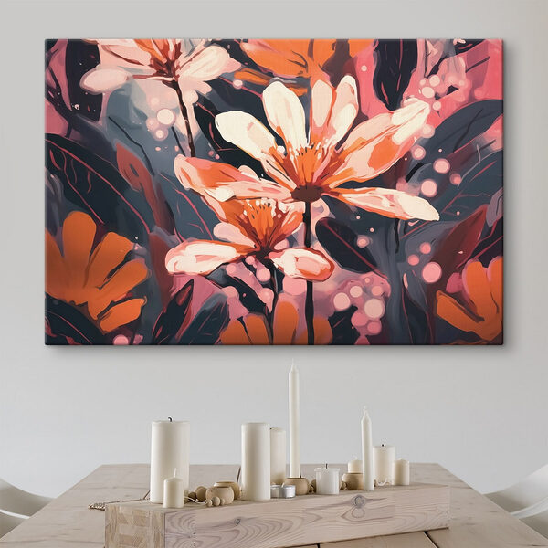 Malerei von Blumen und Blättern Wandbilder Malerei von Blumen und Blättern